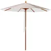 Image de Parasol De Jardin 260 Cm Ferentillo Beige/blanc