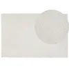 Image de Beliani - Tapis blanc en laine 160 x 230 cm ELLEK