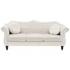 Image de Canapé Chesterfield 3 places en velours beige SKIEN