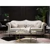 Image de Canapé chesterfield 3 places en velours beige skien 154805