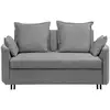 Image de Canapé convertible 2 places en tissu gris hovin 159339
