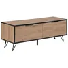Image de Meuble TV effet bois clair / noir HALSTON