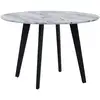 Image de Table De Repas Mosby Marbre Blanc 110 Cm 110 Cm