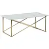 Image de Table Basse Emporia Verre De Sécurité Marbre/doré