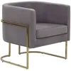 Image de Fauteuil Sirkka Velours Gris
