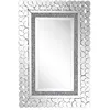 Image de Beliani - Miroir mural argenté 60 x 90 cm PABU