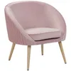 Image de Fauteuil Tromso Velours Rose