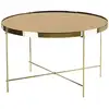 Image de Table Basse Lucea Verre De Sécurité Doré