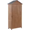 Image de Armoire De Jardin Savoca Acacia 200 Cm 100 Cm Marron