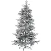 Image de Sapin De Noël Artificiel Enneigé Tomichi 180 Cm Blanc