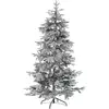 Image de Sapin De Noël Artificiel Enneigé Tomichi 210 Cm Blanc
