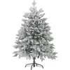 Image de Sapin De Noël Artificiel Enneigé Foraker 120 Cm Blanc