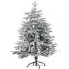 Image de Sapin De Noël Artificiel Enneigé Bassie 120 Cm Blanc
