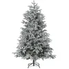 Image de Sapin De Noël Artificiel Enneigé Bassie 210 Cm Blanc