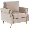 Image de Fauteuil Vietas Velours Taupe