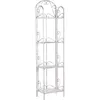 Image de Meuble De Rangement Valdivia Métal 166 Cm 40 Cm Blanc