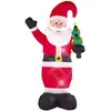 Image de Décoration Gonflable Pour L'extérieur Led Ivalo Père Noël 225 Cm Rouge