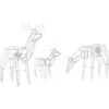 Image de Décoration extérieure led mikkeli renne animé 764752 cm blanc