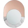 Image de Miroir Rety 50 Cm 65 Cm Pierre Rose Doré