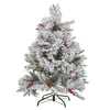 Image de Sapin De Noël Artificiel Enneigé Masala 120 Cm Blanc