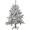Image de Sapin De Noël Artificiel Enneigé Tomichi 120 Cm Blanc