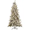 Image de Sapin De Noël Artificiel Enneigé Led Tatlow 210 Cm Vert