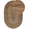 Image de Tapis Demirci Beige 100 X 150 Cm Jute