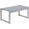Image de Table Basse De Jardin Salerno 90 Cm 50 Cm Métal Gris Clair