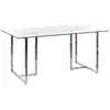 Image de Table De Repas Envia Argenté 160 Cm 90 Cm Verre De Sécurité