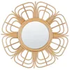 Image de Miroir mural rond en rotin 60cm PASAKU