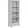Image de Bibliothèque 4 Étagères Clio 180 Cm Gris Clair
