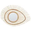 Image de Miroir mural en bambou 63 x 45 cm naturel BARIO