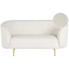 Image de Canapé 2 places en tissu bouclé blanc LOEN
