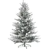Image de Sapin De Noël Artificiel Enneigé Brisco 180 Cm Blanc
