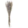 Image de Bouquet de fleurs séchées 70 cm violet et vert NAWARRA