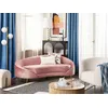 Image de Canapé En Velours Rose Pastel 3 Places Savar