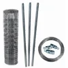 Image de 150 M Clôture De Protection , Grillage Noué 180/16/15 + Poteaux + Fil De Tension
