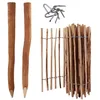 Image de Ensemble complet de 5 m de palissade de 120 cm de haut espacement des lattes de 4 à 6 cm avec 5 poteaux en bois de 15 m de long...