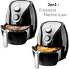 Image de Friteuse électrique à air chaud 2en1 - Machine à pain & Friteuse sans huile Noir 32 litres 1300W - Température réglable Minuterie
