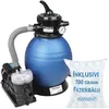 Image de Pompe filtre à sable 9.600 l/h système filtration eau piscine 450W IPX5 boules filtrantes 700g inclus vanne 7 voies fonctions