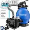 Image de MONZANA® Pompe filtre à sable 9.600 l/h 400W 1200g boules filtration raccord 2en1 32-38mm système de filtre à sable 7 voies pompe