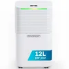 Image de Déshumidificateur d’air MONZANA® 12L/jour 20 m² Purificateur dair pour personnes allergiques Minuterie 24h salle de bain interieur