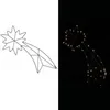 Image de Décoration de Noël Étoile filante lumineuse avec minuterie de 6h Lumière blanc chaud Intérieur extérieur