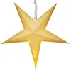 Image de CASARIA® Étoile en papier blanc motif point LED 5 pointes étoile de Noël à suspendre étoile pliante décoration à piles