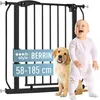 Image de Barrière sécurité - IB STYLE - Berrin - Pas de perçage - Ouverture de sécurité en 2 étapes - 90° Stop