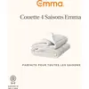 Image de Emma Couette 4 Saisons 200x200 Cm Douce - Respirante 2 Couettes Amovibles Adaptable Toutes Saisons 3en1
