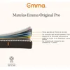 Image de EMMA Matelas Original Pro 160x200 Confort Premium Ressorts + Mémoire de Forme 7 Zones 7 Couches Thermo-régulant 27cm