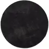 Image de Tapis uni antidérapant lavable noir, 200 cm ronde - relax
