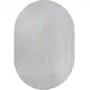 Image de Tapis uni antidérapant lavable gris, 140 x 200 oval cm - relax