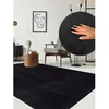Image de the carpet Relax tapis moelleux à poils courts antidérapant lavable à 30 degrés Noir 200 x 280 cm